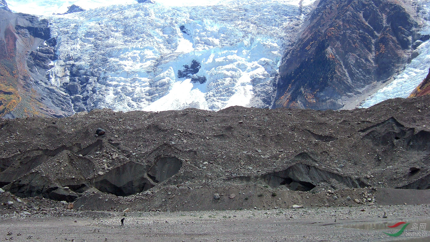 川藏318风景线:米堆冰川的冰碛山